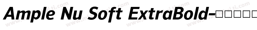 Ample Nu Soft ExtraBold字体转换